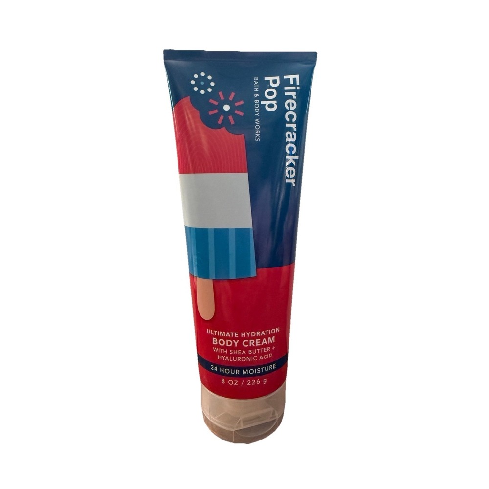 Bath and Body Works Firecracker Pop Ultimate Hydration Body Cream Discontinued - Picture 2 of 3